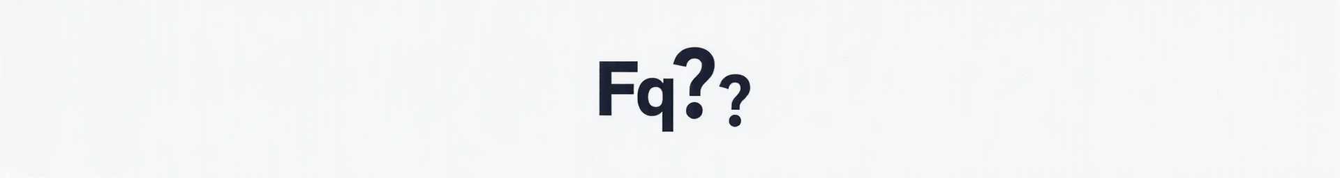 Stylized question mark or thought bubble representing frequently asked questions